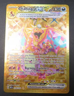 Charizard Ex GOLD Obsidian Flames #228/197 NM Fresh Pull Pokemon TCG Card - Image 3