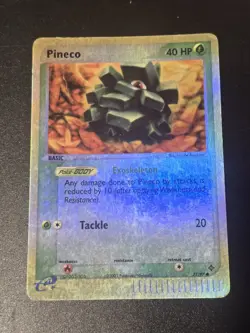Pineco 71/97 Ex Dragon Reverse Holo Vintage Pokemon Card - Image 1