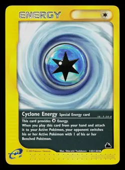 Pokemon Card - Cyclone Energy Skyridge 143/144 Uncommon Non-Holo - Image 1