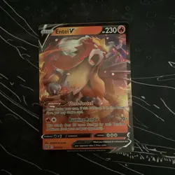 Entei V 022/172 Pokemon Brilliant Stars Sword & Shield Ultra Rare Card NM - Image 1