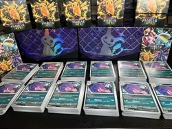 Pokemon TCG Paldean Fates 80+ Card MEGA Monster Pack No Duplicates EX& Art/Shiny - Image 1