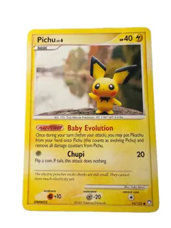 Pichu 93/123 Mysterious Treasures Pokemon Card LP Vintage 2007 - Image 1