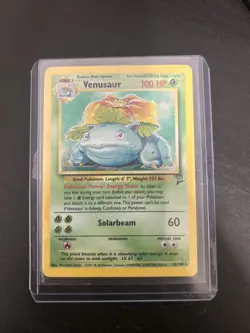 Pokemon TCG Venusaur Holo Rare Card 18/130 Base Set 2 LP - Image 1