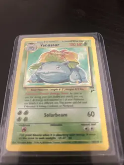 Pokemon TCG Venusaur Holo Rare Card 18/130 Base Set 2 LP - Image 3