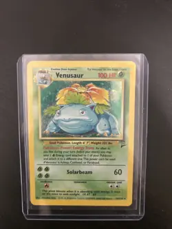 Pokemon TCG Venusaur Holo Rare Card 18/130 Base Set 2 LP - Image 4