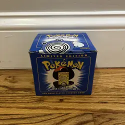 Pokemon POLIWHIRL 23K Gold Plated Trading Card 1999 Burger King Promo SEALED - Image 2