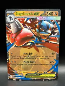 Mega Lucario ex 077/132 (4x)- Pokemon Mega Evolution Base Cards - NM - Image 2
