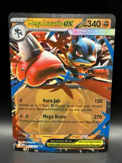 Mega Lucario ex 077/132 (4x)- Pokemon Mega Evolution Base Cards - NM - Image 4