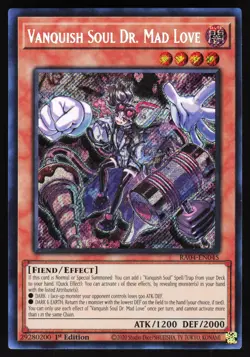 Vanquish Soul Dr. Mad Love (Secret Rare) RA04-EN045 Yugioh TCG Card NM - Image 1
