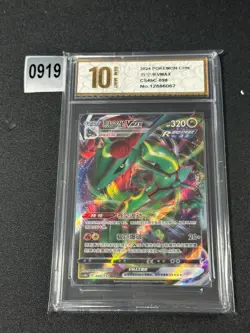 Pokemon PTCG S-Chinese Card Sword & Shield CS4bC-098 Rayquaza VMAX Grade 10 - Image 1
