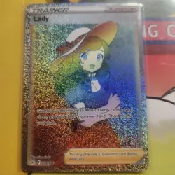 ERROR DOUBLE INK RAINBOW LADY 208/196 HOLO TRAINER CARD LOST ORIGIN - Image 1