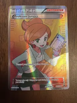 Professor Juniper 116/116 Pokemon Plasma Freeze Black White Full Art Card NM - Image 1