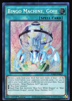 Bingo Machine, Go!!! (Secret Rare) RA02-EN062 Yugioh TCG Card Secret Rare NM - Image 1