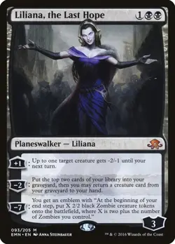 MTG Liliana, the Last Hope Eldritch Moon Regular Magic the Gathering #93 NM x1 - Image 1