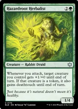 X 1 Hazardroot Herbalist NM-M Bloomburrow 174 MTG Magic The Gathering - Image 1