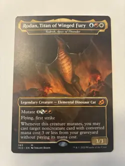 MTG Magic IKO Ikoria Regular Mythic English RODAN, TITAN OF WINGED FURY NM - Image 1