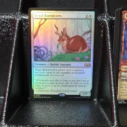 Regal Bunnicorn 25 Rare Wilds of Eldraine Magic: The Gathering Foil Near Mint - Image 1