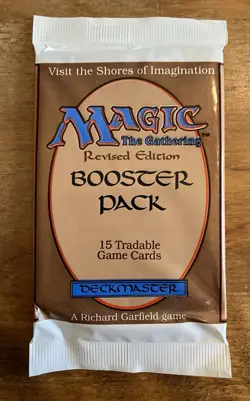 MTG Revised Booster Pack | Magic: The Gathering | 1994 | Factory Sealed - Image 1