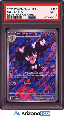 Pokemon 2025 Gothorita 125/086 Illustration Rare White Flare PSA 9 - Image 1