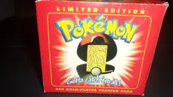 Pokemon Limited Edition 23K Gold-Plated CHARIZARD Trading Card with Poke Ball - Image 2