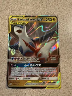 Latias & Latios GX 113/181 Sm-Team Up Holo NM English Pokemon Sun And Moon - Image 1