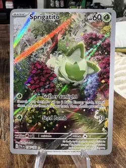 Pokemon Sprigatito 196/193 Sv02: Paldea Evolved Illustration Rare - Image 1