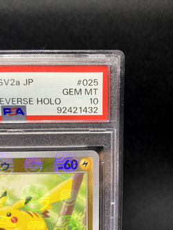 Pokemon Card 151 Pikachu MM 025/165 PSA10 / Japanese Pokemon Card SV2a - Image 4