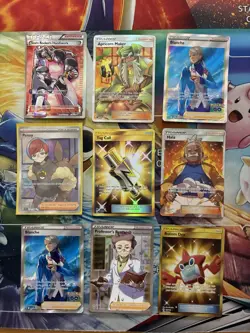 Pokemon Card Lot Full Art Alt Art Fire Professors Research - Image 1