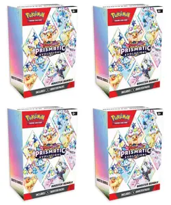 Pokemon TCG Scarlet & Violet Prismatic Evolutions Booster Bundle Box 6 Packs (4) - Image 1