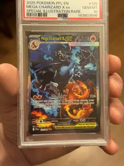 Pokemon 2025 Mega Charizard X ex 125/094 SIR Phantasmal Flames GEM MINT PSA 10 - Image 3