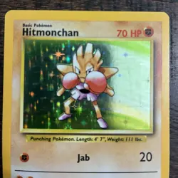 Pokemon TCG Hitmonchan Holo Rare Card Base Set - Image 2