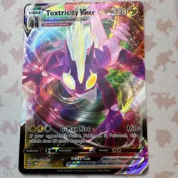 Pokemon Toxtricity VMAX Full Art Holo Ultra Rare Card 071/192 Swsh02 Rebel Clash - Image 1