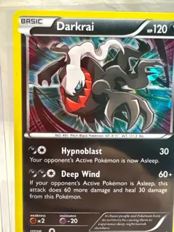Pokemon Darkrai Promo Holo XY XY22 120HP English Basic Hypnoblast Deep Wind TCG - Image 2