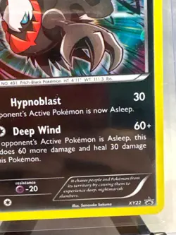 Pokemon Darkrai Promo Holo XY XY22 120HP English Basic Hypnoblast Deep Wind TCG - Image 4