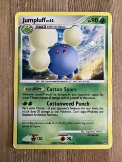 Pokemon TCG Jumpluff Secret Wonders 11/132 Holo Holo Rare LP - Image 1