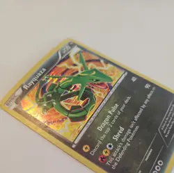 2012 POKEMON 11/20 RAYQUAZA HOLO BLACK & WHITE DRAGON VAULT RARE HP - Image 2