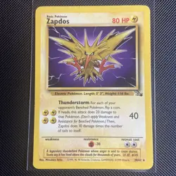 Pokemon Fossil Legendary Birds Set Moltres Zapdos Articuno Non-Holo - Image 3