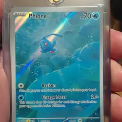 Pokemon Phione Holo Illustration Rare 175/167 Twilight Masquerade 70 HP Basic - Image 1
