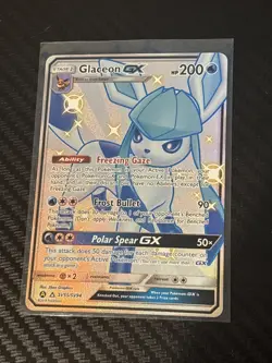 Pokemon TCG Glaceon GX Hidden Fates Shiny Vault SV55/SV94 Holo Ultra Rare - Image 1