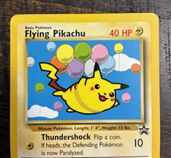 2000 POKEMON TCG WOTC BLACK STAR PROMO 25 FLYING PIKACHU NEAR MINT - Image 2