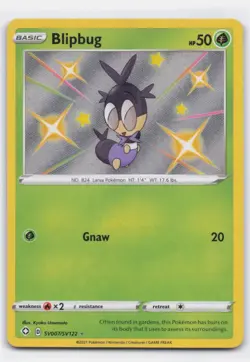BLIPBUG SV007/SV122 SHINY RARE SHINING FATES SHINY VAULT POKEMON - Image 2