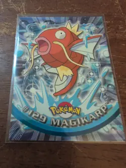 Topps Pokemon Magikarp 129 Series 3 Blue Logo Non Holo TV Animation Edition - Image 1