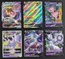 Mew Mewtwo Pokemon TCG S-Chinese SR RR V ex VSTAR RRR Vmax Holo Lot 6 NE40 - Image 1