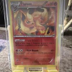 Pokemon Flareon XY Ancient Origins Uncommon Reverse Holo Red 13/98 - Image 1