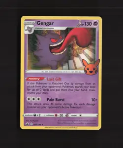 Gengar 057/198 Chilling Reign Holo Rare Stamped Pokemon Card LP - Image 1