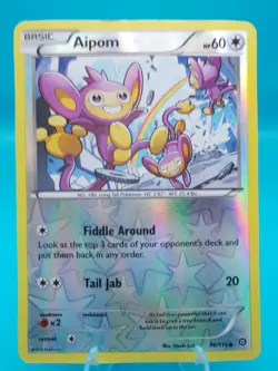 Aipom 90/114 XY - Steam Siege Pokemon TCG Reverse Holo Lightly Played - Image 1