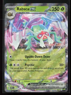 Rabsca ex 025/182 Double Rare Destined Rivals Pokemon NM - Image 1