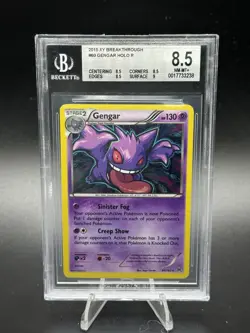 2015 POKEMON XY BREAKTHROUGH GENGAR HOLO #60 BGS 8.5 RARE - Image 1