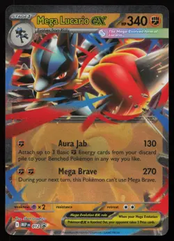Mega Lucario ex - 012 012 Holo Promo ME: Mega Evolution Promo Pokemon NM - Image 1