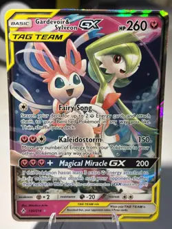 Pokemon 2019 S&M Unbroken Bonds Gardevoir & Sylveon GX Tag Team 130/214 LP - Image 1